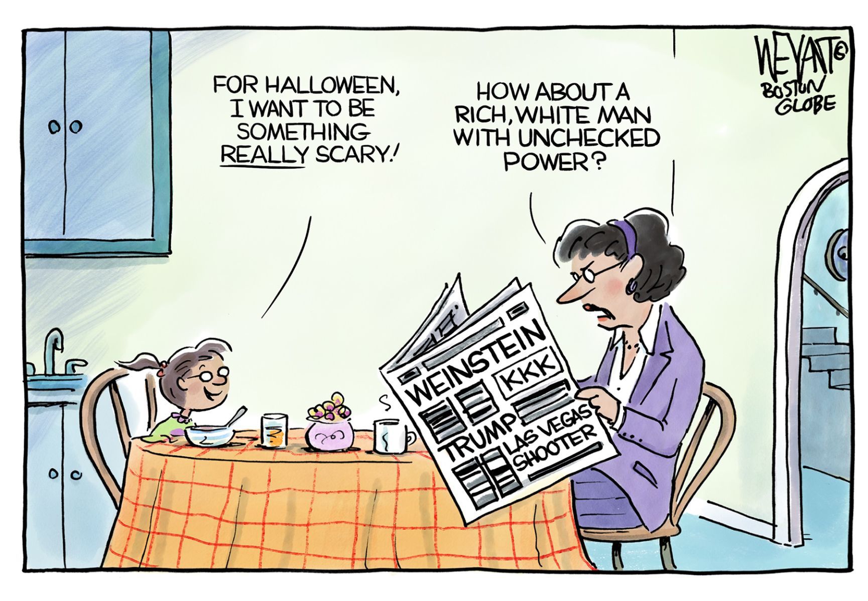 Scary White Guys by Christopher Weyant, The Boston Globe